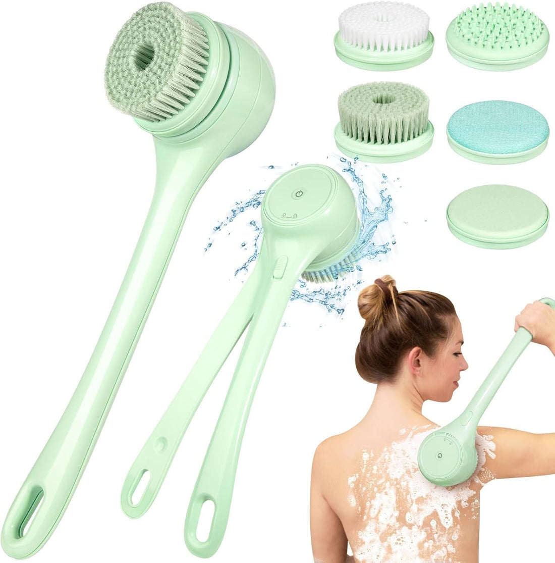 Electric Body Brush for Back and Shower Scrubber 100ML